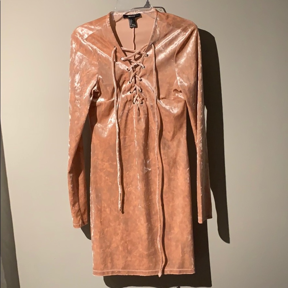 Pink Velvet Dress